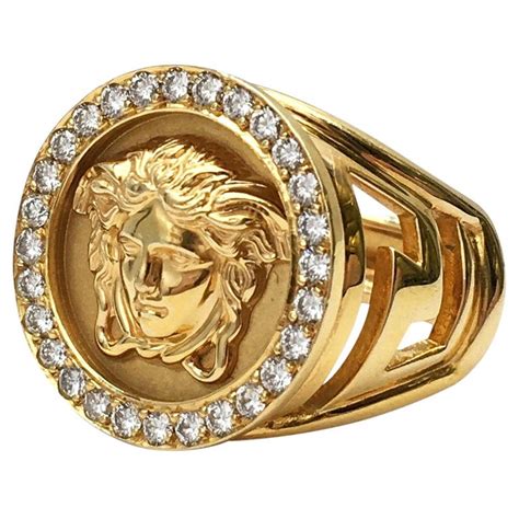 versace medusa ring diamond|versace ring size chart.